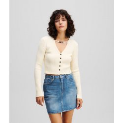 Karl lagerfeld JEANS KLJ CROPPED CARDIGAN PRISTINE