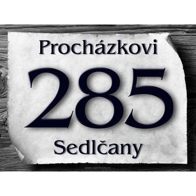 Sport hobby Cedulka domovní číslo, příjmení, ulice/CD2030 Velikost: 20x15 – Zbozi.Blesk.cz