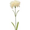Květina Umělý karafiát 60 cm krémový