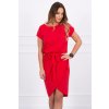 Dámské šaty Fashionweek Bavlněné šaty s páskem K8980 červená