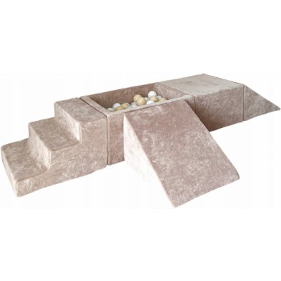 Monio pěnové dětské hřiště velvet béžové – Hledejceny.cz