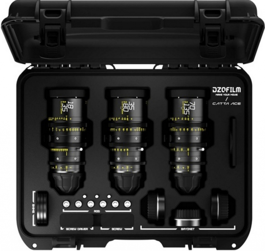 DZO Optics DZOFILM Catta Ace 18-35/35-80/70-135mm FF T2.9 Lens Kit