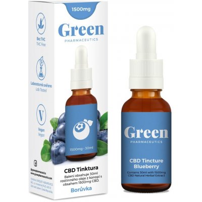 Green Pharmaceutics GP CBD Tinktura Borůvka 1000 mg 10 ml