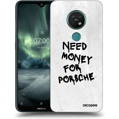 Picasee silikonový průhledný obal pro Nokia 7.2 - White Dollar – Zboží Živě