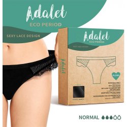 Adalet Eco Period Flora Menstrual Panty Normal Black