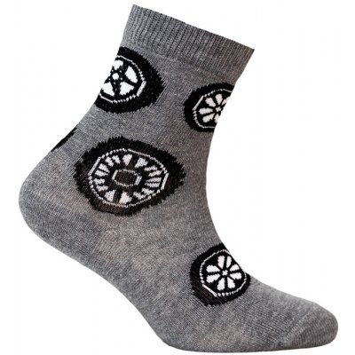 Wola vzorované chlapecké ponožky KOLA šedý melír – Zboží Mobilmania