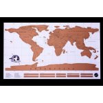 Stírací mapa světa - deluxe – Zboží Dáma
