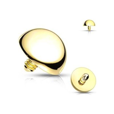Šperky4U náhradní zlacená půlkulička k labretě ND009GD-1203 – Zboží Dáma