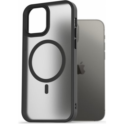 Pouzdro AlzaGuard Matte Case Compatible with MagSafe iPhone 12 / 12 Pro černé – Zboží Živě