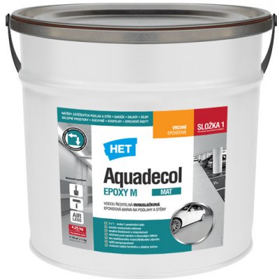 Het Aquadecol Epoxy M - bílý 5 kg (4,25 kg Složky 1 + 750 g Složky 2)