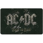 CurePink Podložka na jídelní stůl AC/DC: Rock Or Bust 23x14cm – Sleviste.cz
