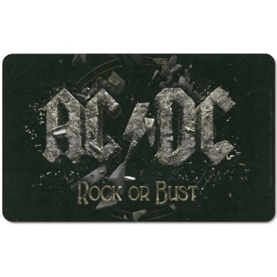 CurePink Podložka na jídelní stůl AC/DC: Rock Or Bust 23x14cm – Sleviste.cz