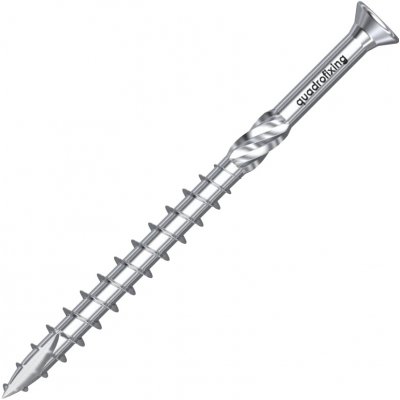 Konstrukční vrut 6,0 mm, zapuštěná hlava, bílý zinek (100/200 ks + bit) – Sleviste.cz