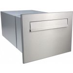 1x poštovní schránka B-242 k zazdění do sloupku + čelní deska bez jmenovky - NEREZ / šedá – Hledejceny.cz