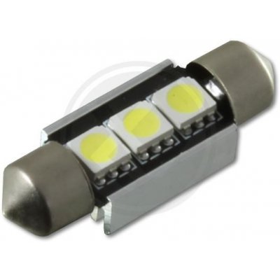 Interlook LED 3 SMD 5050 bílá CAN BUS 36mm C5W 12V 0,6W