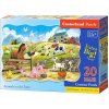 Puzzle Castorland podlahové MAXI Zvířata na farmě 02429 20 dílků