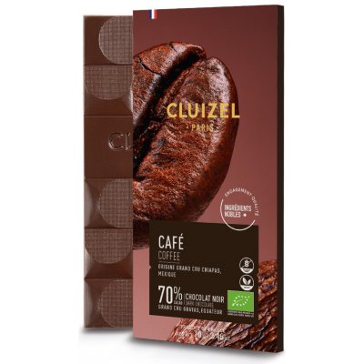 Michel Cluizel Grand Cru Guayas Noir 70% Café Bio 70 g – Hledejceny.cz