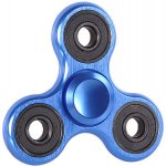 Fidget spinner kovový modrý – Zboží Mobilmania