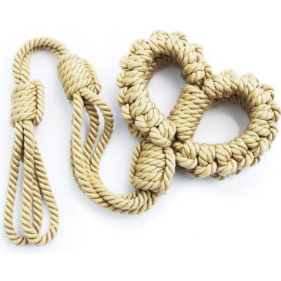 LOLO hrubá pletená pouta shibari béžová