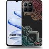 Pouzdro a kryt na mobilní telefon Honor Picasee silikonový černý obal pro Honor 70 Lite - Květinový vzor