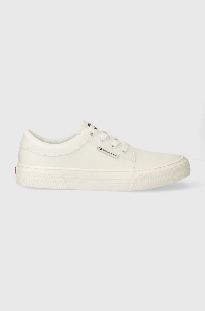 Tommy Jeans TJM VULC. Skate derby ESS bílé EM0EM01400