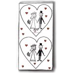 Paper Design papírové kapesníčky 4-vrstvé svatební motiv MARRIAGE 10 ks – Zboží Dáma