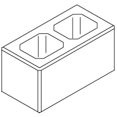 BEST Zdicí tvarovka Best LUNETA I 40x20x20 cm karamel – Zboží Mobilmania