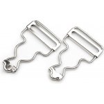 Spona na laclové kalhoty šíře 28; 30; 38 mm - (30 mm) nikl (4 ks) – Sleviste.cz