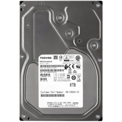 Toshiba 6TB, 3.5", SATA, 7200rpm, MG04ACA600E