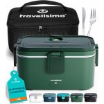 Elektrický ohřívací box na jídlo 80 W 1,8 l 12 V/24 V/220 V TRAVELISIMO XL, Barvy a parametry Zelená – Zbozi.Blesk.cz