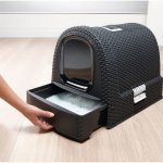Curver WC kryté Rattan 39 x 39 x 51 cm – HobbyKompas.cz