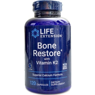 Life Extension Bone Restore with Vitamin K2 120 kapslí – Hledejceny.cz