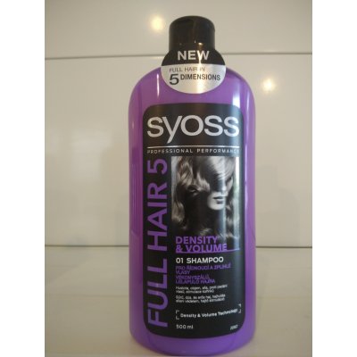 Syoss Full Hair 5/Volume Booster Shampoo pro zvýšení hustoty a objemu vlasů 500 ml – Zbozi.Blesk.cz