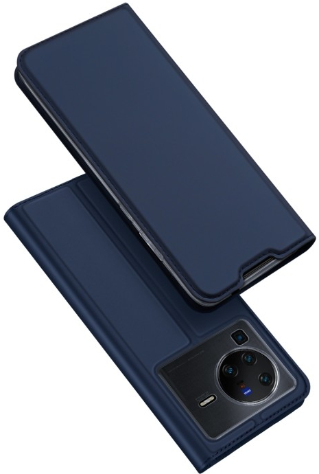 Pouzdro DUX Peněženkové Vivo X80 Pro modré