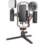 Pouzdro Profesionální Instagram Video Kit od Smallrig - set klec, madla, mikrofon, světlo a stativ pro mobil - na véšku i na šířku – Zboží Živě