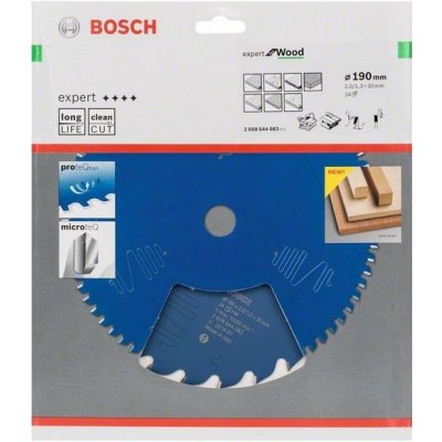 Bosch Kotouč pilový Expert for Wood 190 x 30 x 2,0 mm, 24 – Zbozi.Blesk.cz