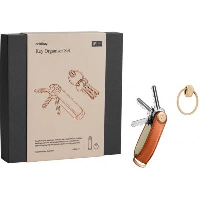 Klíčenka Dárková sada Orbitkey 2.0 limitovaná edice Cognac + Gold – Zbozi.Blesk.cz