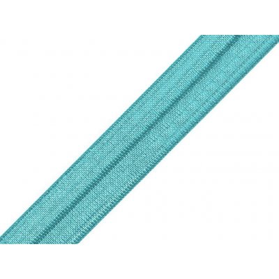 Lemovací pruženka půlená šíře 16 mm, střední, 17 tyrkysová (bal. 25) – Zboží Dáma