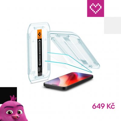 Spigen Glass tR EZ Fit 2 Pack transparency iPhone 16 Pro AGL07928 – Zboží Živě