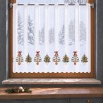 MyBestHome ZET Vánoční hotová vitrážová záclona JOLINA 150x70 cm – Hledejceny.cz