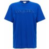 Pánské Tričko alexander McQueen Embroidered tričko modrá