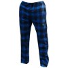 Pánské pyžamo Xcena pánské pyžamové kalhoty flanel modré