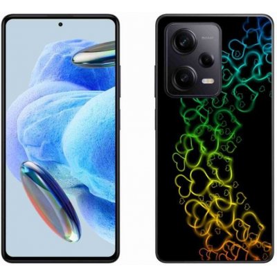 Pouzdro mmCase Gelové Xiaomi Redmi Note 12 Pro+ 5G - barevná srdíčka – Zboží Živě