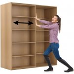 B2B Partner Dvouřadá posuvná knihovna DOUBLE buk 1800x700x2000 mm – Hledejceny.cz