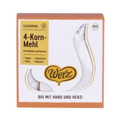 Werz Bio Mouka ze 4 zrn s droždím 5 x 1000 g