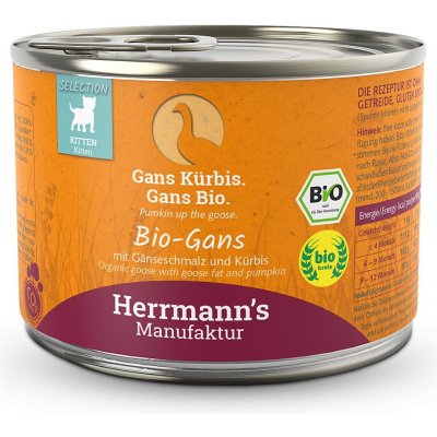 Herrmann's Bio husa s dýní pro koťata 0,2 kg