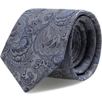 Brinkleys kravata s kapesníčkem modro stříbrná B224 3 – Zboží Mobilmania
