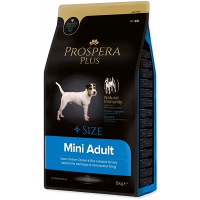 Krmivo Prospera Plus Mini Adult kuře s rýží 8kg