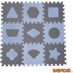 Baby Dan Pěnová hrací podložka puzzle Geometrické tvary Blue 90x90 cm – Zboží Mobilmania