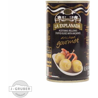 La Explanada Zelené olivy plněné ančovičkami 350g – Zboží Dáma